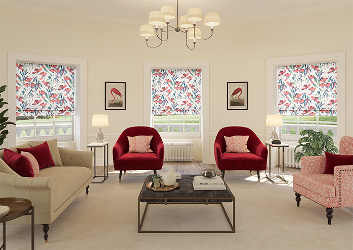 Belle Fuchsia, Neapolitan - Roman Blind - Image 8